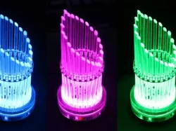 ACRYLIC LED ORGAN lasercutting WS2812 DIGI-DOT-RING based, LED-player with JINX! LED matrix software or stand alone
