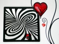 ACRYLIC TWIRL-MIRROR laser cut 380x380mm