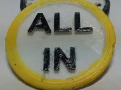 ALL IN poker button x 18