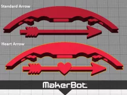 Bow and Arrow - Shoot an arrow / Valentines Day Heart Arrow up to 5 metres!