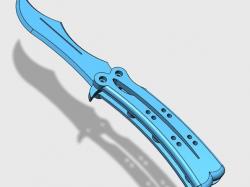 best cs go butterfly knife 3D Models Page 1 STLFinder