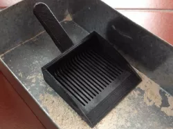 Chinchilla bath poop scoop