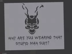 Donnie Darko Stencil