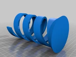 Double helix pen holder