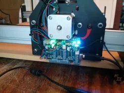 Gratuitously curvaceous Shapeoko electronic mount