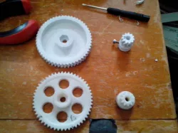 HE3d/huxley extruder Herringbone gears