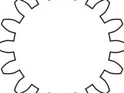 MOD 1.0 SPUR GEAR COLLECTION DXF BLANKS