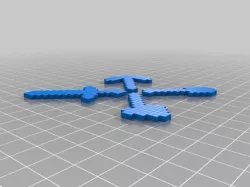 My Customized Minecraft Tools: Pickaxe, Axe, Shovel, & Sword - Parametric