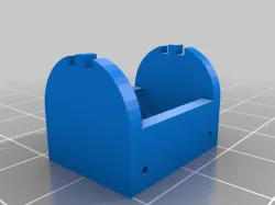 My Customized Parametric button cell battery holder for LR44