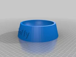 My Customized saffy dog food bowl