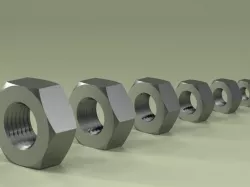 Nut M16 created in PARTsolutions software