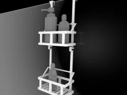 Over Glass Shower Wall Basket/Shelf for shampoo bottles and others products.