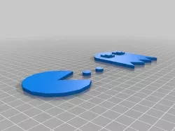 Pac-man+ghost (3D printable)