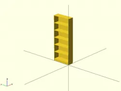 Parametric BILLY Bookcase easily scaled for miniature version