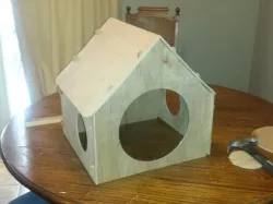 Plywood playhouse/ dog house