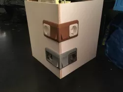 Power socket around the corner