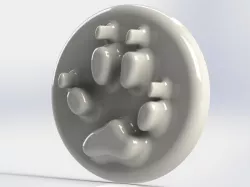 Red Fox footprint stamp