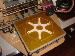 Simple frame for micro hexacopter.