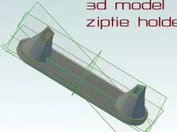 Simple ZipTie Landing Gear Holder for 12.5mm booms