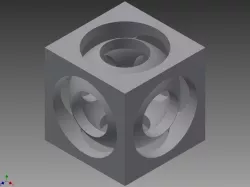 Sphere Inside of Cube Toy