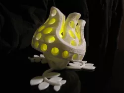 The down flower - a second object of " rotating  flowers - a small lights collection "