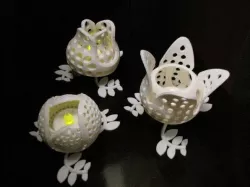 the morning flower - a third object of the " rotating  flowers - a small lights collection "