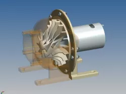 Turbine Blower for 540-sized Motors