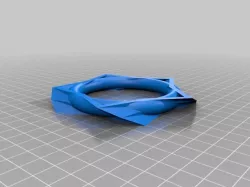 Twisted circular bracelet