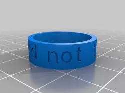 "and not to yield" ring