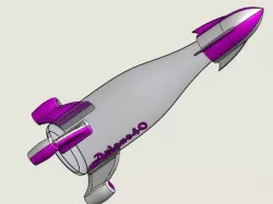 Ariane40 Champagen Bottle Rocket