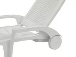 Axe de roue pour bain de soleil