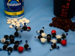 Caffeine and Melatonin - OpenSCAD generated from chemical SDF files