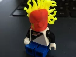 Captain Marvel Lego Helmet (with hair)