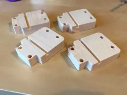 Caster adapters for Like-it modular drawer system