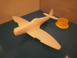 Clipped Wing Spitfire MK XVI with Bubble Canope