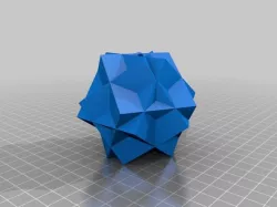 Compound of Three Cubes Ornament