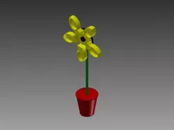 Countertop Scoop Flower with Paring Knife holder #CountertopChallenge