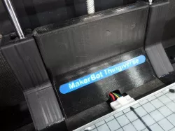 CTC, Flashforge Beleuchtete Heizbett Rueckwandblende / Illuminated Heatbed Backplate Cover