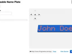 Customizable Name Plate