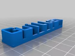 Customized 3D name plate