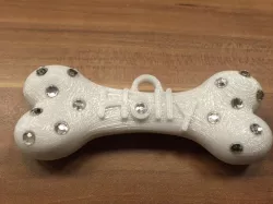 Dog Bone Tag Glam