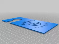 Dont Enter 3D Printing Door Hanger