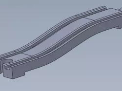 Door step up lift wooden train track