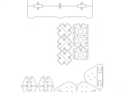 Frame Mini Delta (Laser cut)