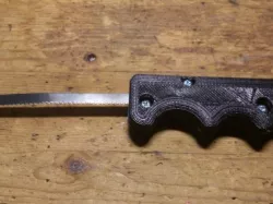 Hacksaw handle for small hobby 6mm saw blade