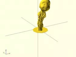 Head of the dancing baby Groot
