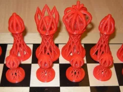 Hyperboloid Chess Set