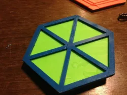Magnet base for 3D Catan pieces with 2x5mm cylindrical magnets