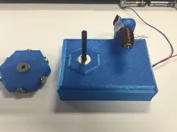 Magnetically Levitated Simple Pulse Motor