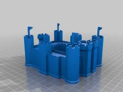 minature house, Windmill, SpookyTree, boat, Castle,and palmtree